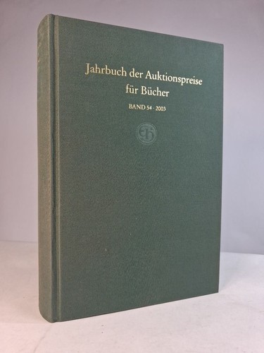 Jahrbuch der auktionspreise - jahrbuch,