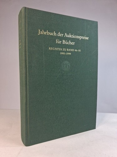 Jahrbuch der auktionspreise - der,