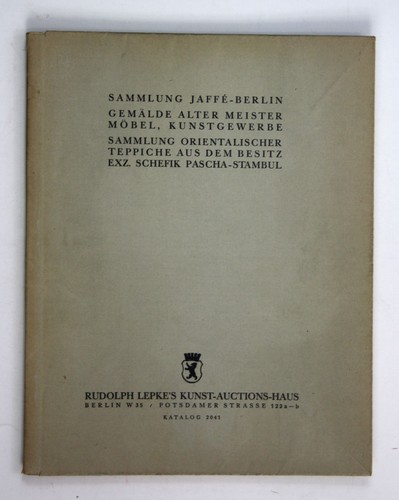 1931 sammlung jaffe berlin - 1931, jaffe-berlin